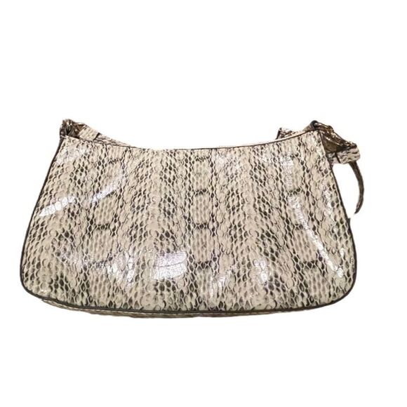 ALFANI Solid Payton print faux leather crossbody Baguette - Picture 2 of 5